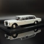 Mercedes-Benz 600 Pullman W100 1964 1:18 Diecast Model Car by KK-Scale – White Luxury Classic