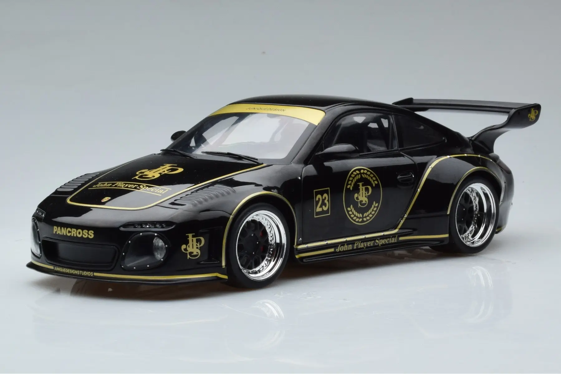 11268-thickbox_default Model Car Group Porsche 911 (997-2) 2020 RWB Coupe N23 Old & New JPS | 1:18 Scale Resin Model Car | Black - Image 1