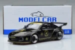 Model Car Group Porsche 911 (997-2) 2020 RWB Coupe N23 Old & New JPS | 1:18 Scale Resin Model Car | Black - Image 6