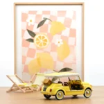 Norev 1965 Fiat 500 Jolly | 1:18 Scale | Yellow - Image 2