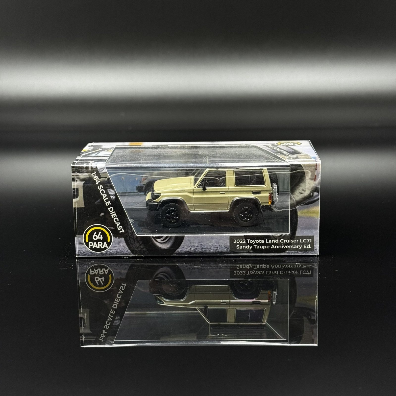 IMG_6487 2023 Toyota Land Cruiser 71 Series LHD Red/Black – Paragon Models 1:64 Diecast Model Car - Image 1