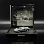 ⁦Minichamps Lamborghini Countach LP400 1974 Diecast Model Car — 1:43 Scale Silver | Limited Edition 0821/3333 Precision Collectible⁩ - الصورة ⁦2⁩