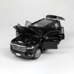 LCD Model 1:18 Toyota Land Cruiser 300 ZX 2024 Black Diecast Model Car with Opening Parts - Image 8