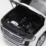 LCD Model 1:18 Toyota Land Cruiser 300 ZX 2024 White Diecast Model Car with Opening Parts - Image 11