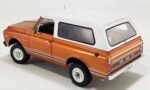 ACME 1:18 Scale 1971 GMC Jimmy 4x4 Open Top Diecast Model Car | Burnt Orange & White - Image 2