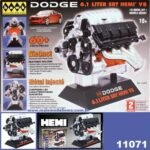 HAWK 1:6 Scale Dodge 6.1 Litre SRT HEMI V8 Engine Model | Large Format Display Model | Silver