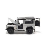 2015 Land Rover Defender 90 "2,000,000" 1:18 Scale Diecast Model Car by ALMOST REAL – Silver - Image 6