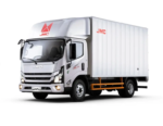 JMC N720 Carrying Van Truck 4x2 Cargo Box Truck Silver 1:18 Scale Diecast Model by JMC