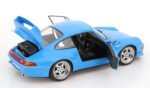 1996 Porsche 911 (993) GT2 Coupe Cerchi Speedline Blue 1:12 Scale Diecast Model Car by KK-Scale - Image 4