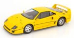 1987 Ferrari F40 1:12 Scale Diecast Model Car by KK-Scale – Yellow