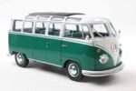 1962 Volkswagen T1 Samba Minibus 1:18 Scale Diecast Model Car by Solido – Green/White - Image 3