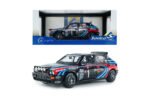 1990 Lancia Delta HF Integrale Evo Martini 16V Night Version N1 Tribute to Miki Biasion Rally Monte Carlo 1:18 Scale Diecast Model Car by Solido – Black/Red/Blue - Image 11