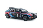 1990 Lancia Delta HF Integrale Evo Martini 16V Night Version N1 Tribute to Miki Biasion Rally Monte Carlo 1:18 Scale Diecast Model Car by Solido – Black/Red/Blue - Image 5