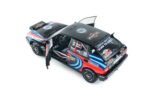 1990 Lancia Delta HF Integrale Evo Martini 16V Night Version N1 Tribute to Miki Biasion Rally Monte Carlo 1:18 Scale Diecast Model Car by Solido – Black/Red/Blue - Image 9