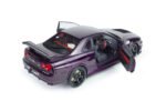1999 Nissan Skyline GT-R (R34) Z-Tune 1:18 Scale Diecast Model Car by Solido – Purple - Image 11
