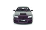 1999 Nissan Skyline GT-R (R34) Z-Tune 1:18 Scale Diecast Model Car by Solido – Purple - Image 3