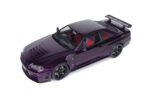 1999 Nissan Skyline GT-R (R34) Z-Tune 1:18 Scale Diecast Model Car by Solido – Purple - Image 8