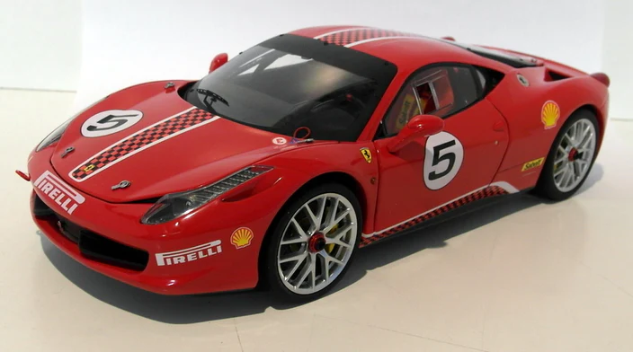 ydyukusjud2_db4a89d5-68c1-4f24-b78e-18b305c68037_704x416 Ferrari 458 Challenge | 1:18 Scale Diecast Model Car | Hot Wheels | Red - Image 1