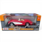 1959 Corvette 1:24 MotorMax Diecast Model Car - Image 6