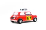 Mini Cooper Rally #177 1:18 Scale Diecast Model Car by TINY | Red & Yellow Rally Livery Collectible - Image 2