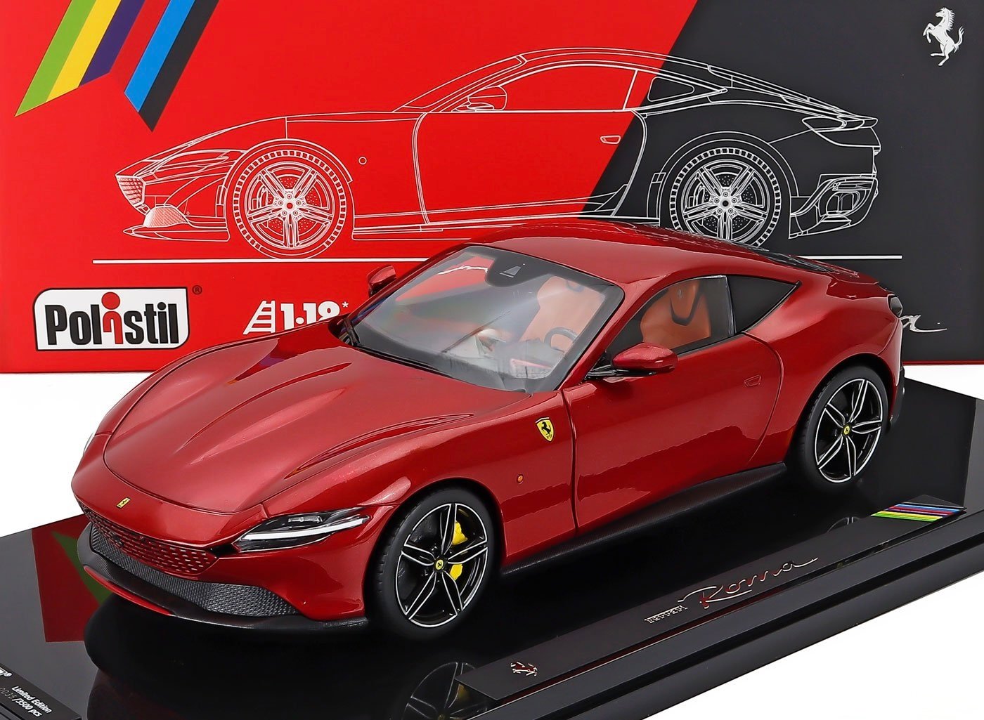 Tap-005-b (2) Ferrari Roma Limited Edition 1:18 Polistil - Image 1